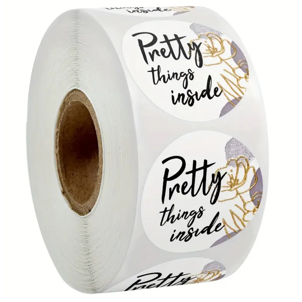 🎉3/$25🎉 x500 Pretty Things Inside Stickers Shipping Supplies